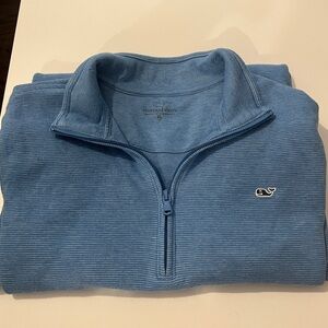 Vineyard Vines Boys XL Blue Saltwater quarter-zip